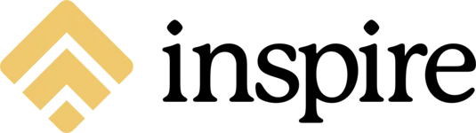 A yellow, pixelated, chevron-style upward-pointing arrow logo on a black background.